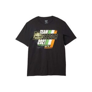 UFC Men's Team Conor McGregor Slant T-Shirt, Black, XL